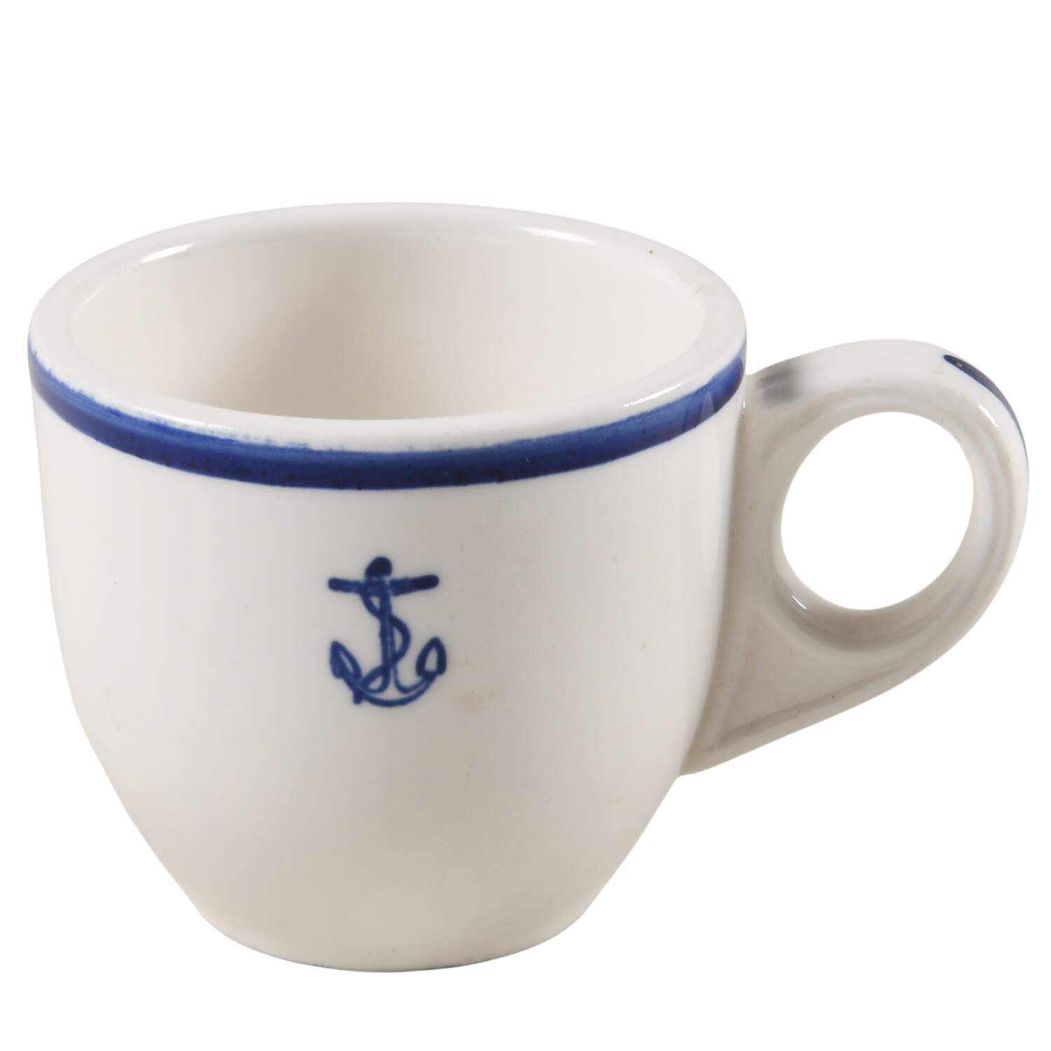US Navy Mess Wardroom Officer Flat Demitasse Cup by Shenango-1