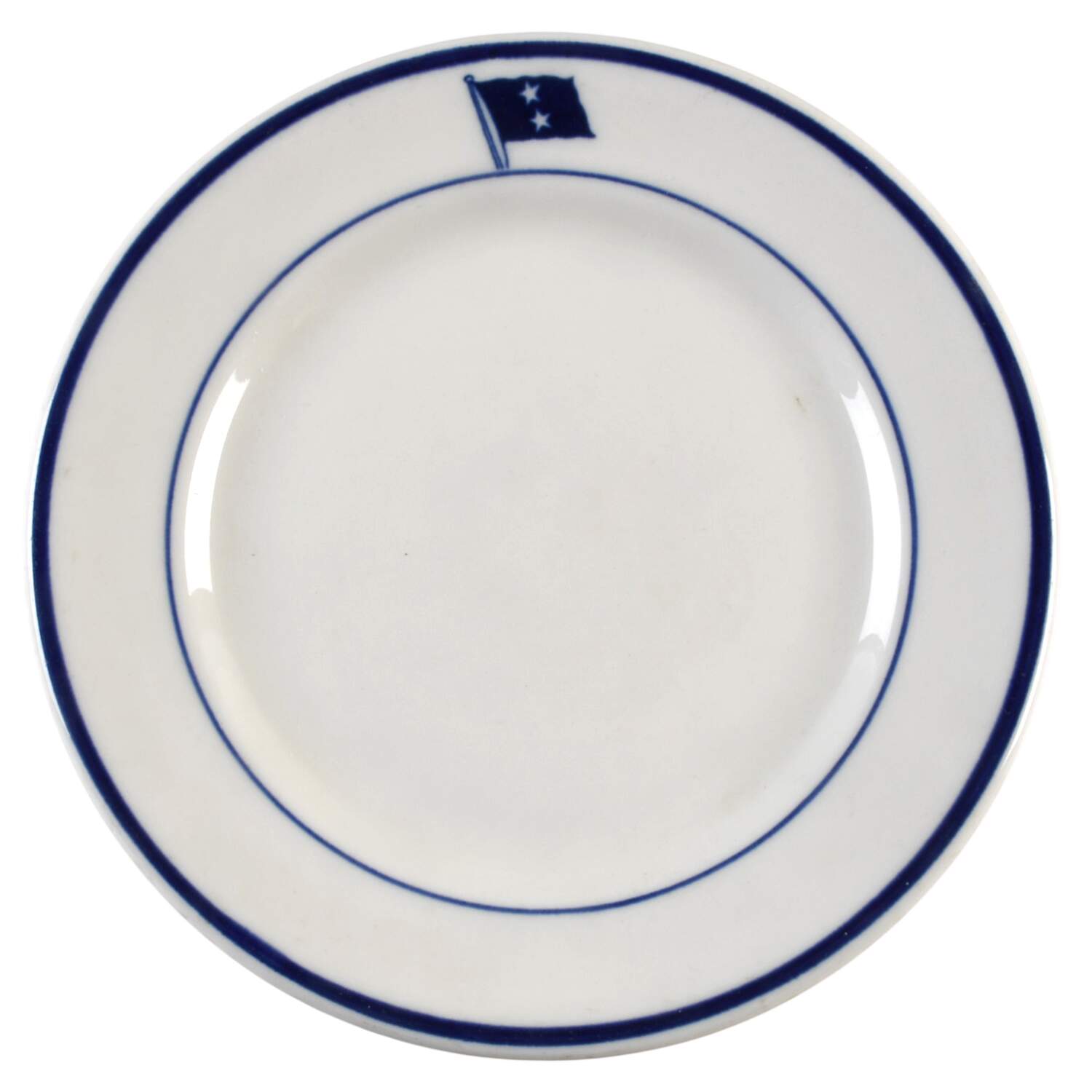US Navy Mess Wardroom Officer Bread & Butter Plate by Shenango-1