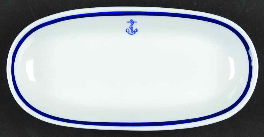 US Navy Mess Wardroom Officer 7" Pickle Dish by Shenango-1