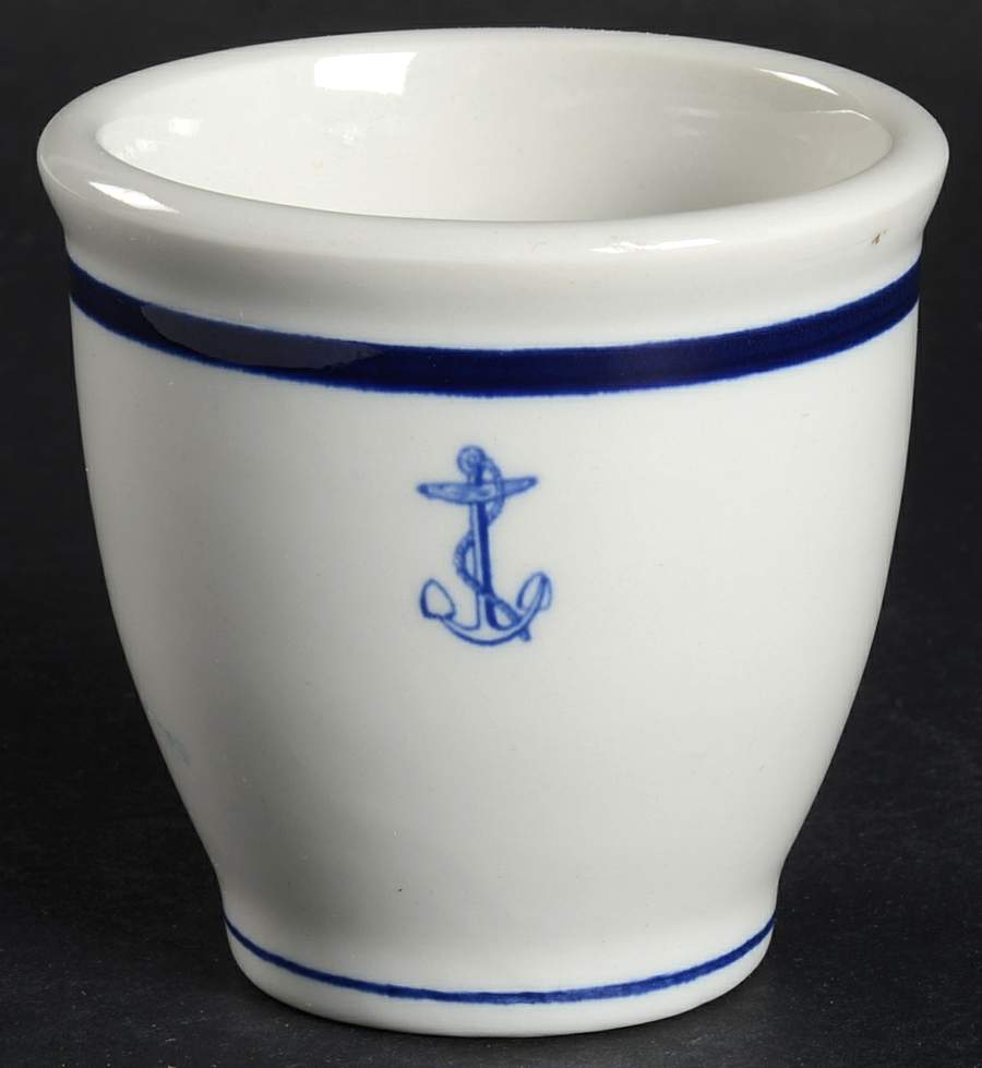 US Navy Mess Wardroom Officer Single Egg Cup by Shenango-1