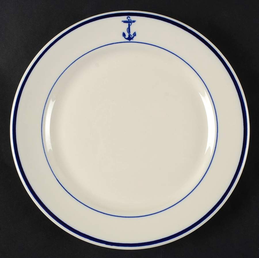 US Navy Mess Wardroom Officer Luncheon Plate by Shenango-1