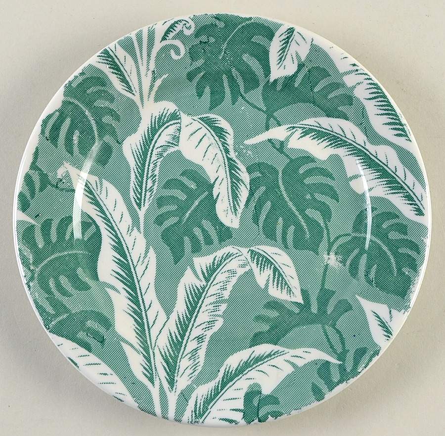 Palm Green Salad Plate by Shenango-1