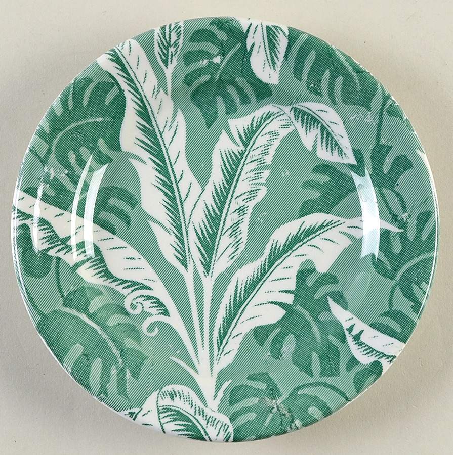 Palm Green Salad Plate by Shenango-1