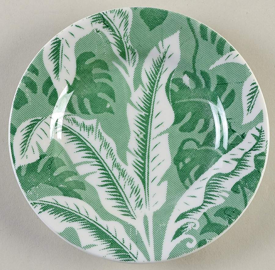 Palm Green Bread & Butter Plate by Shenango-1