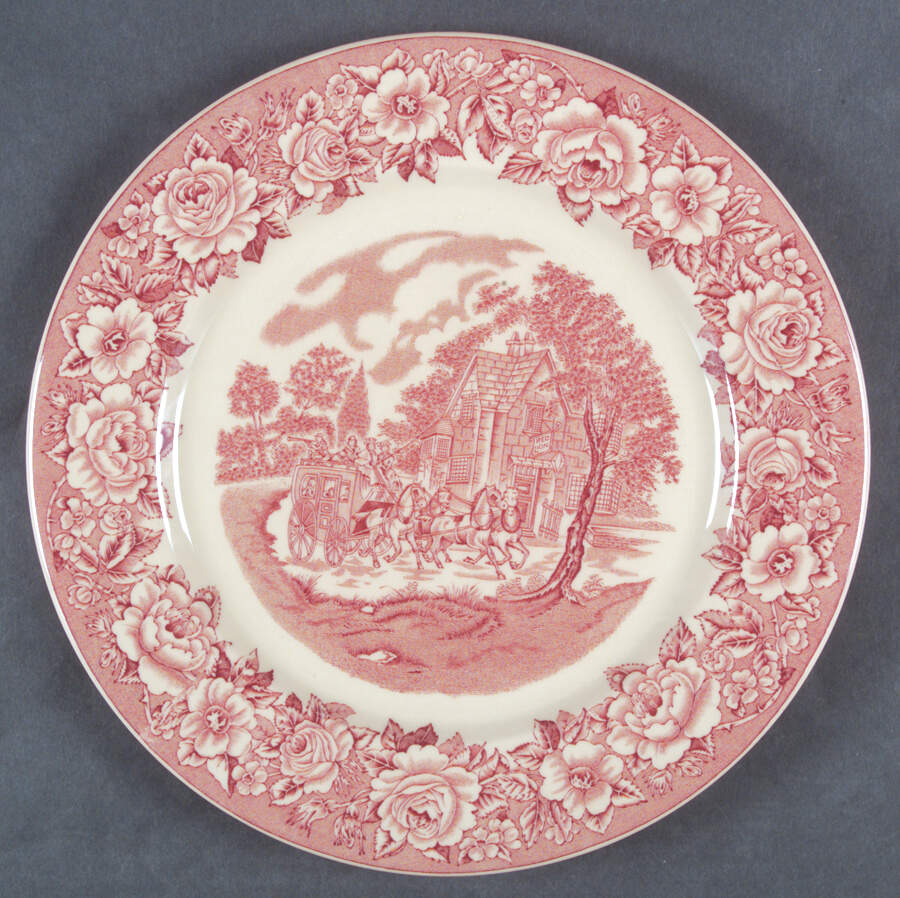 Roselyn Pink Service Plate (Charger) by Shenango-1