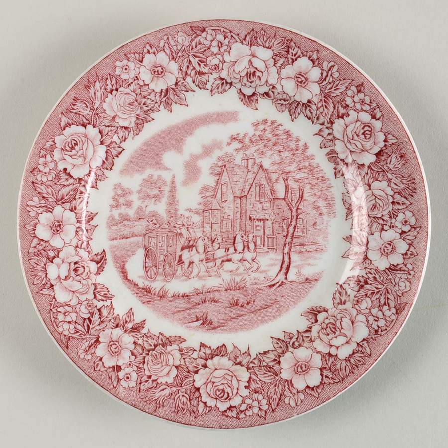 Roselyn Pink Bread & Butter Plate by Shenango-1