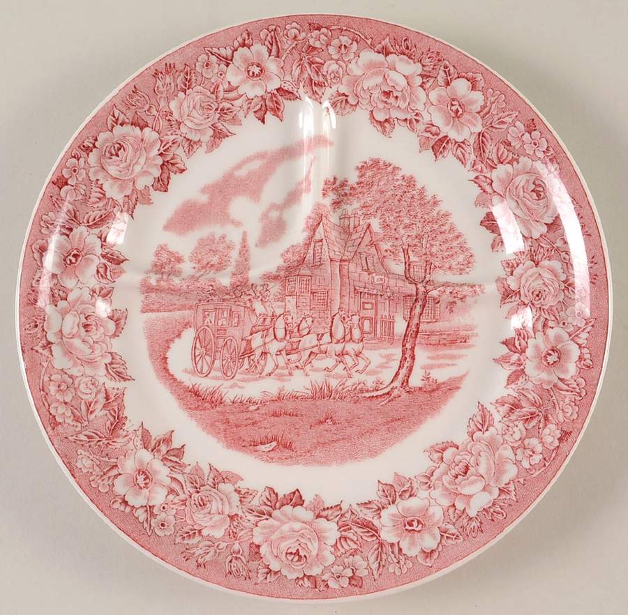 Roselyn Pink Divided Child's Plate by Shenango-1