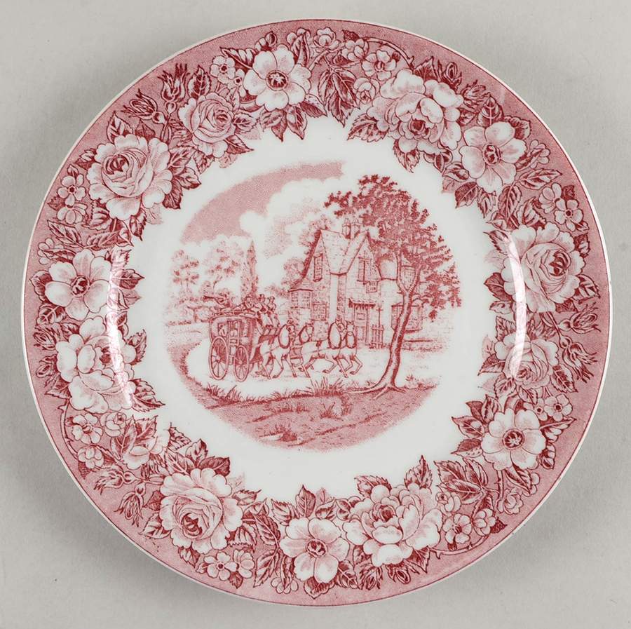 Roselyn Pink Salad Plate by Shenango-1