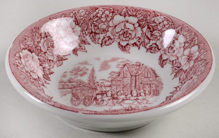 Roselyn Pink Fruit/Dessert (Sauce) Bowl by Shenango-1