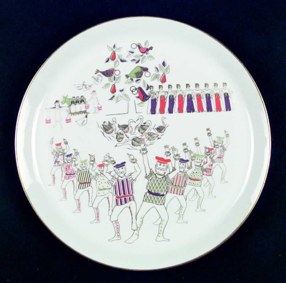 Twelve Days of Christmas Dinner Plate by Shenango-1