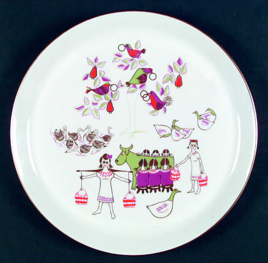 Twelve Days of Christmas Dinner Plate by Shenango-1