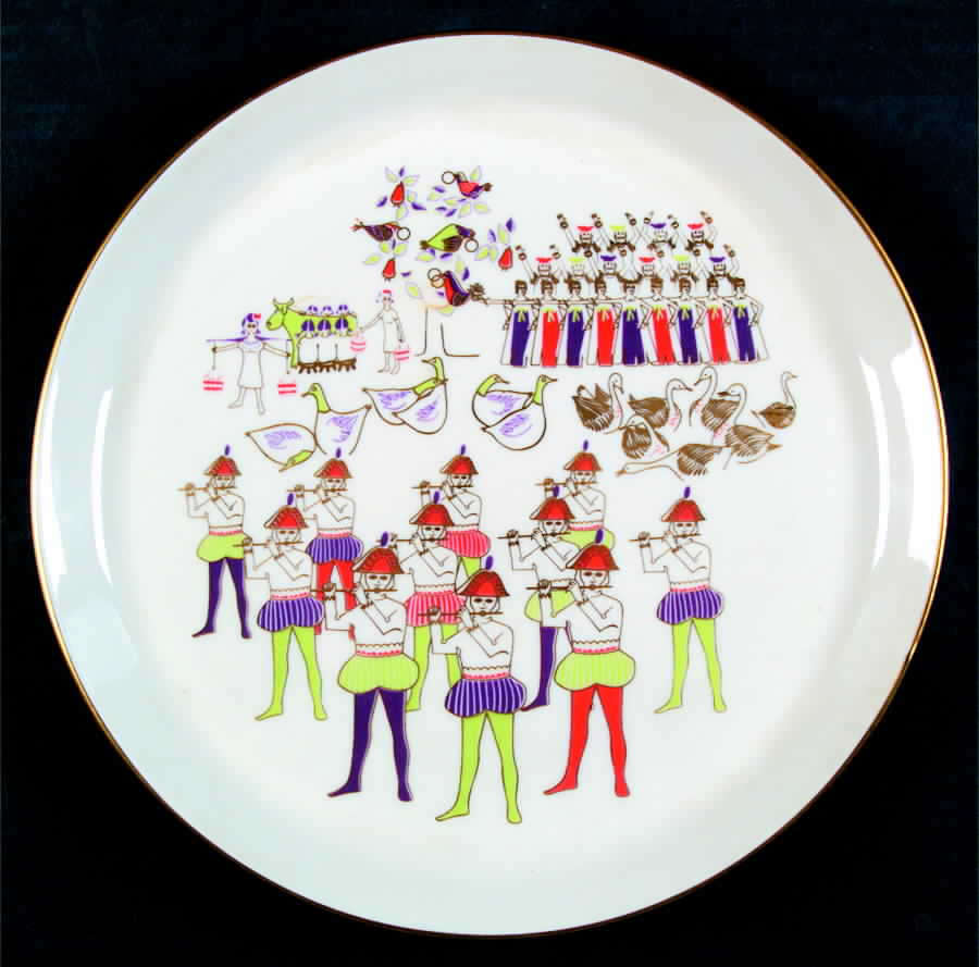 Twelve Days of Christmas Dinner Plate by Shenango-1