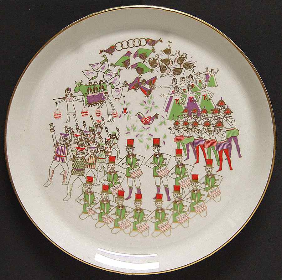 Twelve Days of Christmas Dinner Plate by Shenango-1