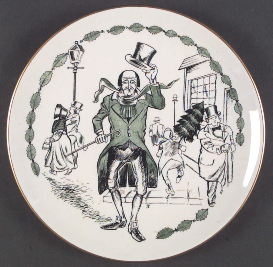 A Christmas Carol Dinner Plate by Shenango-1