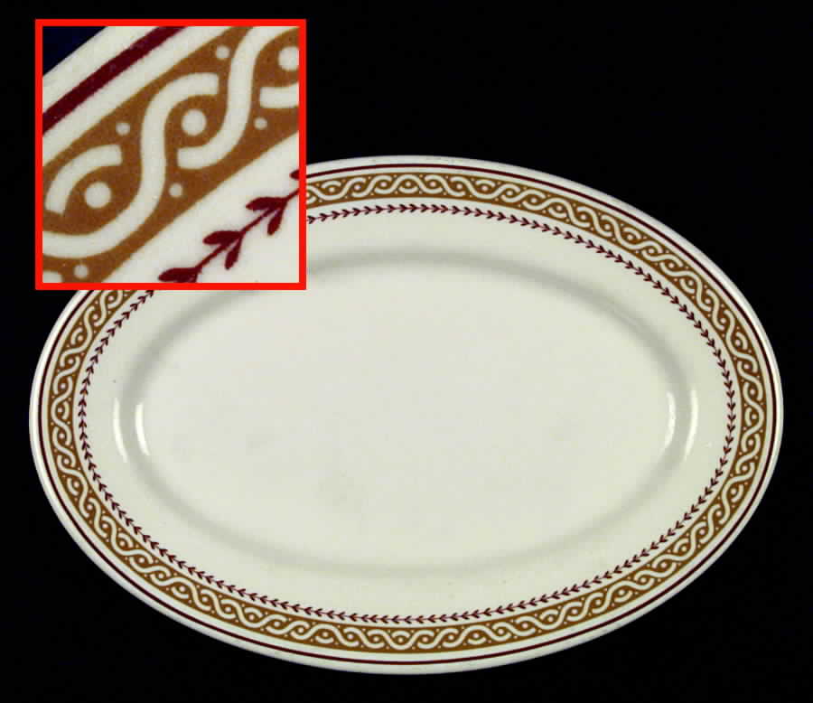 SHO18 12" Oval Serving Platter by Shenango-1