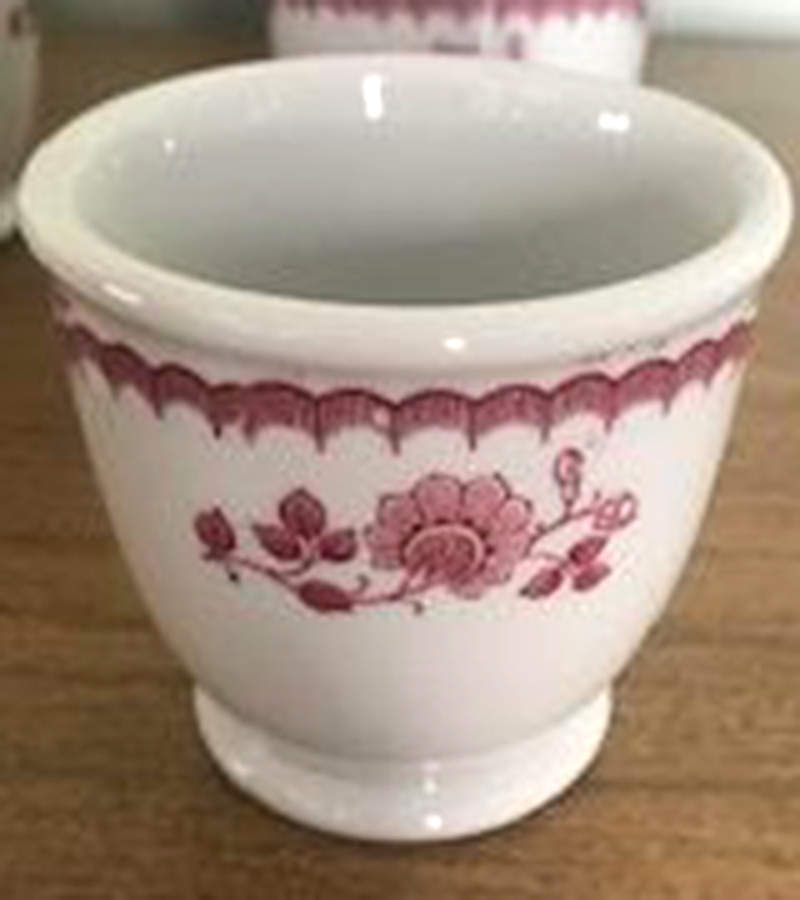 Chardon Rose Red Single Egg Cup by Shenango-1