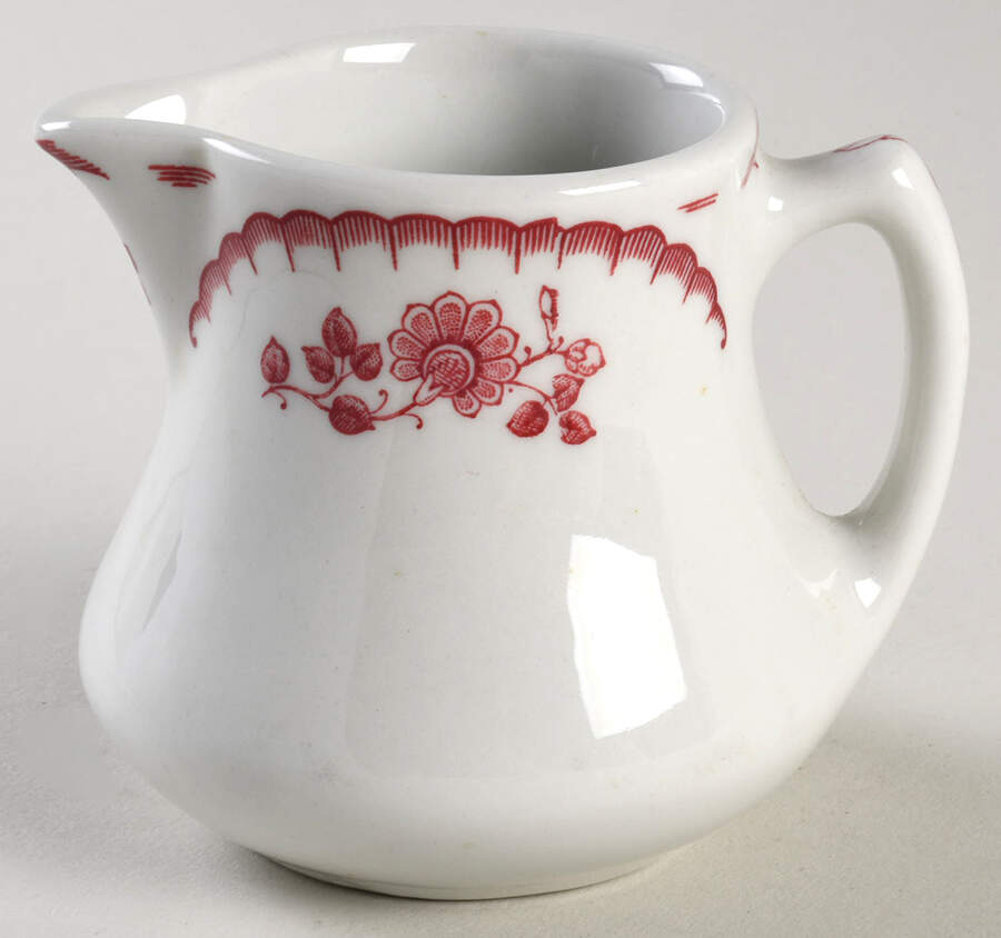Chardon Rose Red Creamer by Shenango-1