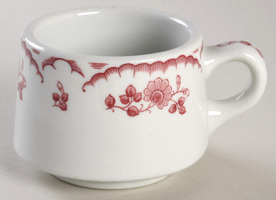 Chardon Rose Red Stacking Cup by Shenango-1