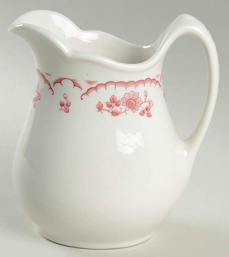 Chardon Rose Red Pitcher by Shenango-1