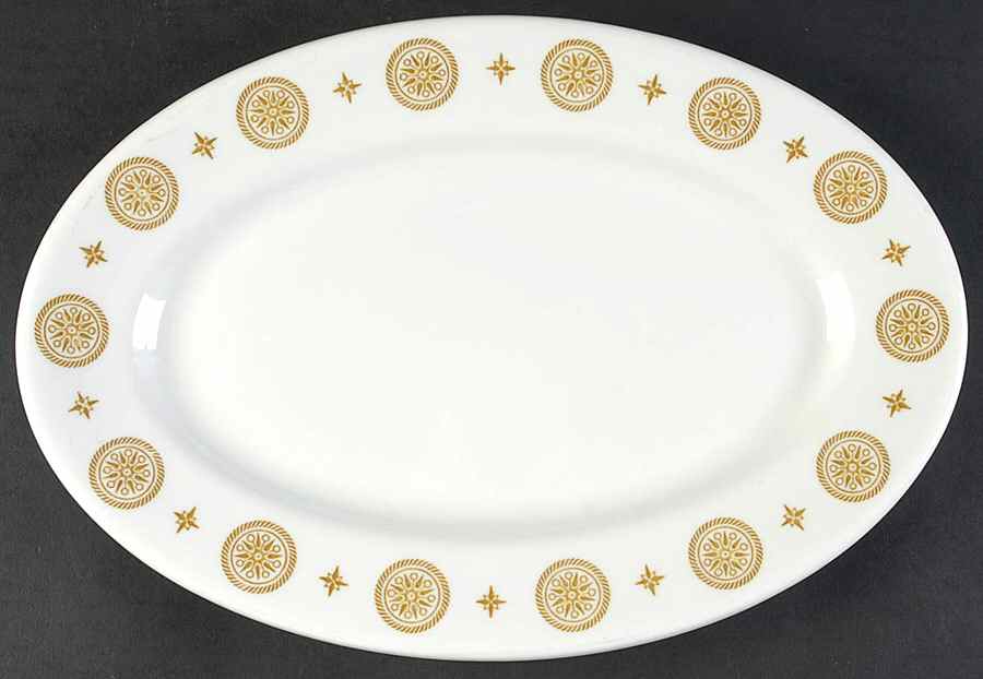 SHO40 12" Oval Serving Platter by Shenango-1