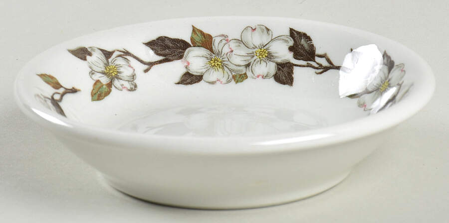 Northern Dogwood White Fruit/Dessert (Sauce) Bowl by Shenango-1
