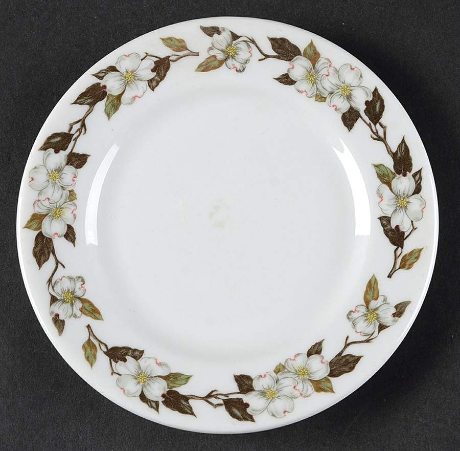 Northern Dogwood White Bread & Butter Plate by Shenango-1
