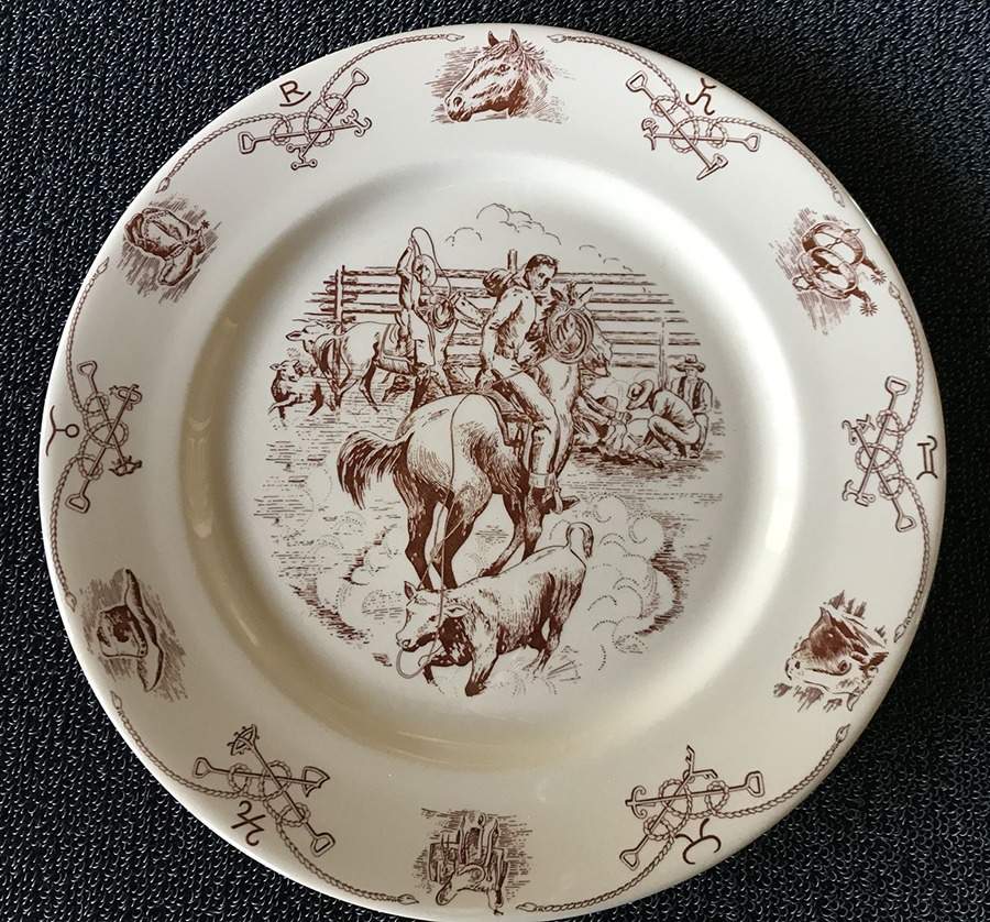 Round Up Large Dinner Plate by Shenango-1
