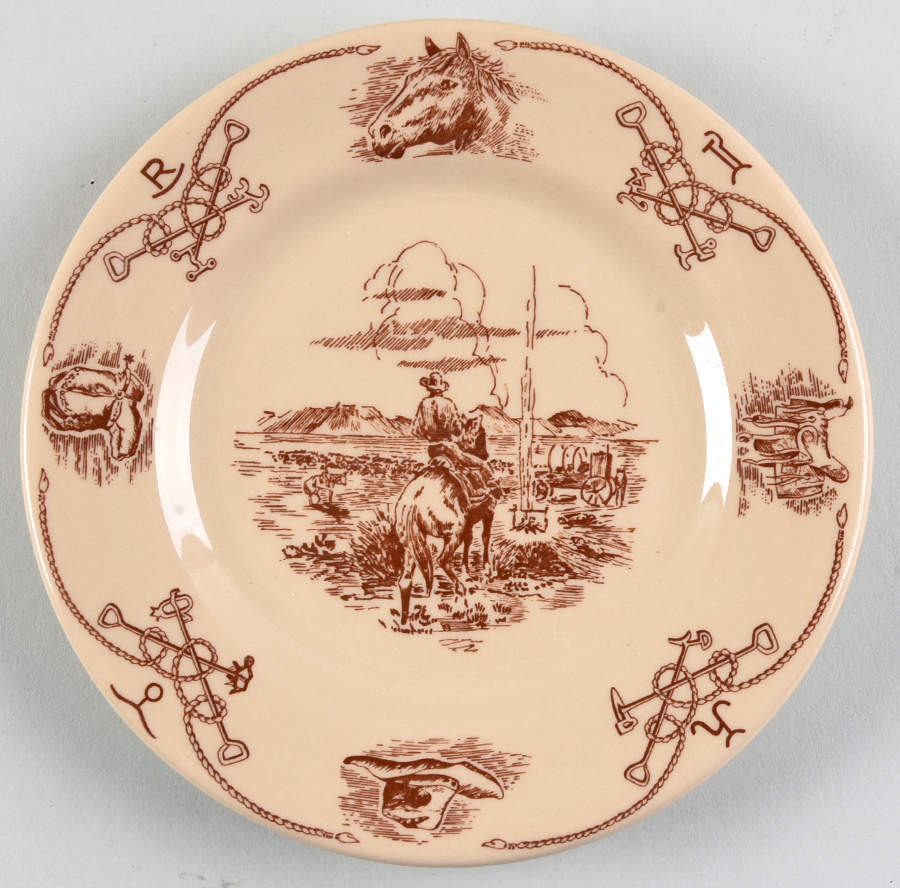 Round Up Bread & Butter Plate by Shenango-1