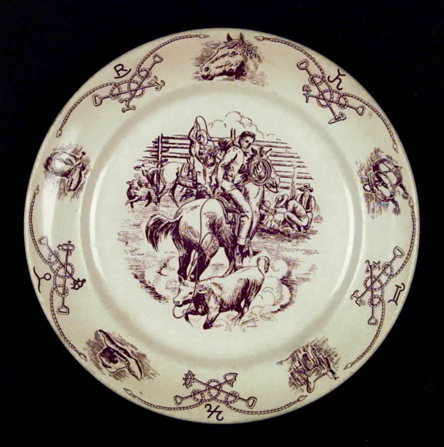 Round Up Luncheon Plate by Shenango-1