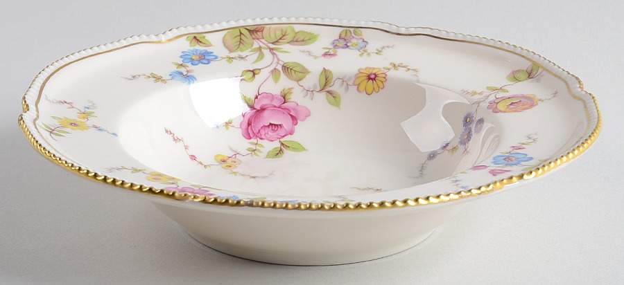 Sunnyvale Gold (Gold Trim) Rim Soup Bowl by Shenango-1