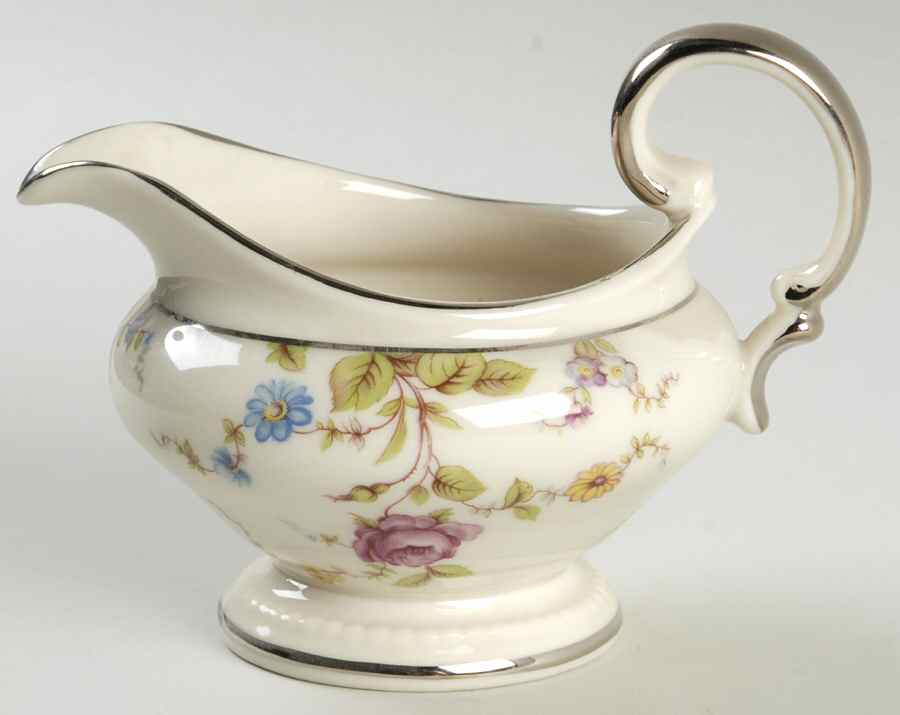 Sunnyvale Platinum (Platinum Trim) Creamer by Shenango-1
