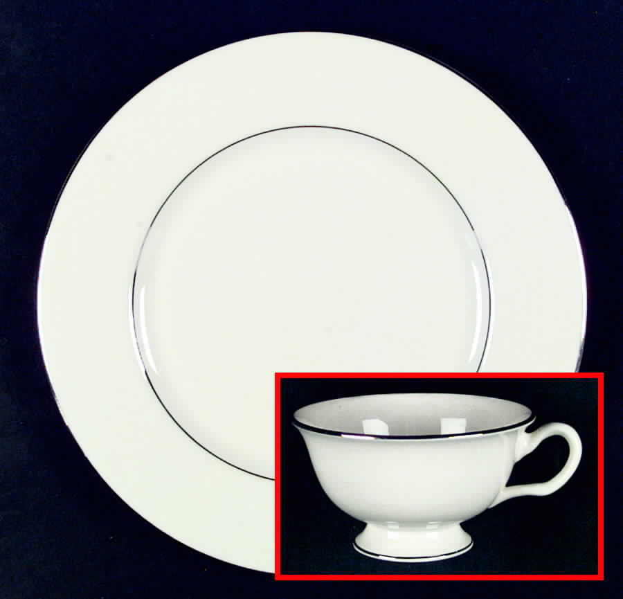 Wedding Band Dinner Plate by Shenango-1