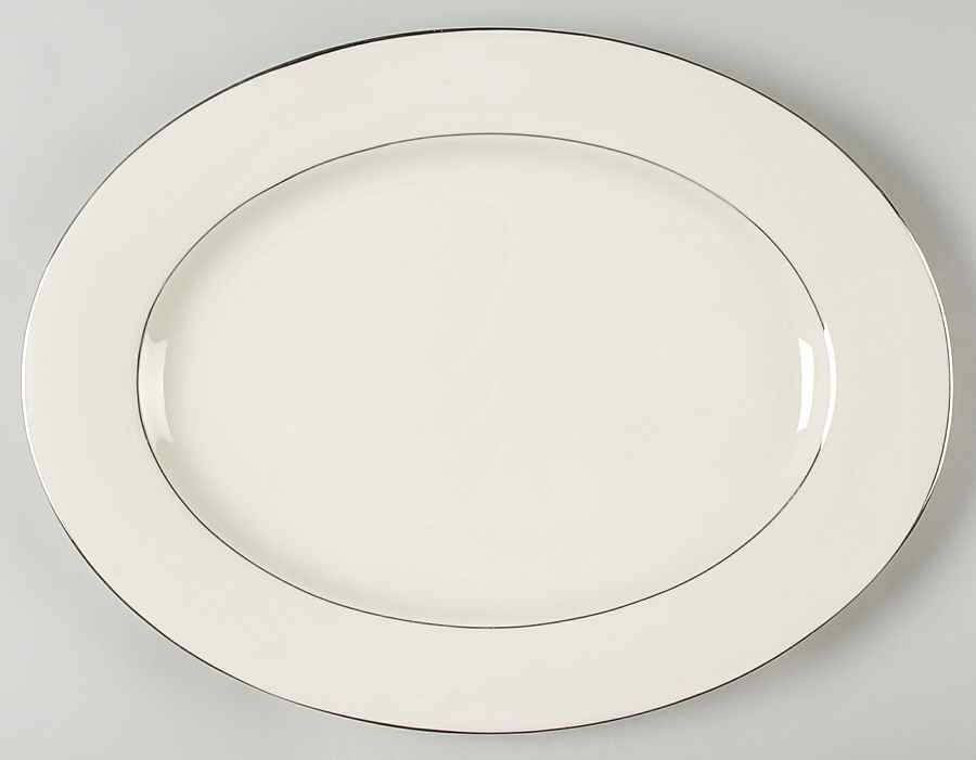 Wedding Band 15" Oval Serving Platter by Shenango-1