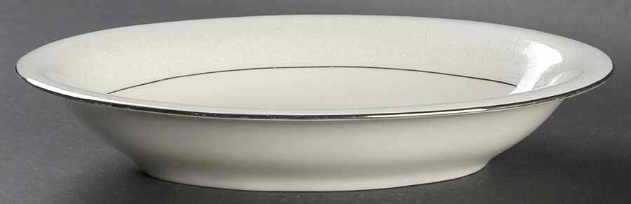Wedding Lace 10" Oval Vegetable Bowl by Shenango-1