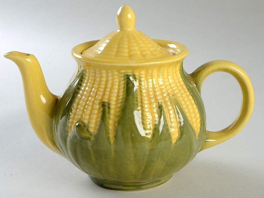 Corn King Teapot & Lid by Shawnee-1