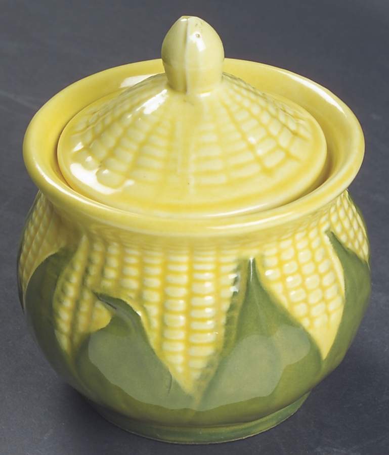 Corn King Sugar Bowl & Lid by Shawnee-1