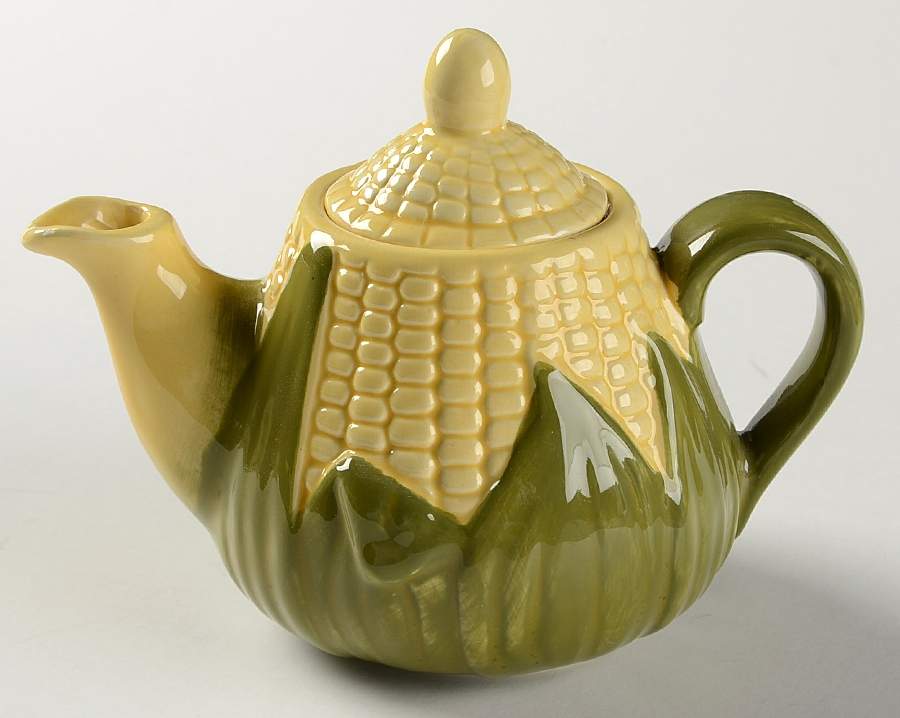 Corn King Mini Teapot & Lid by Shawnee-1