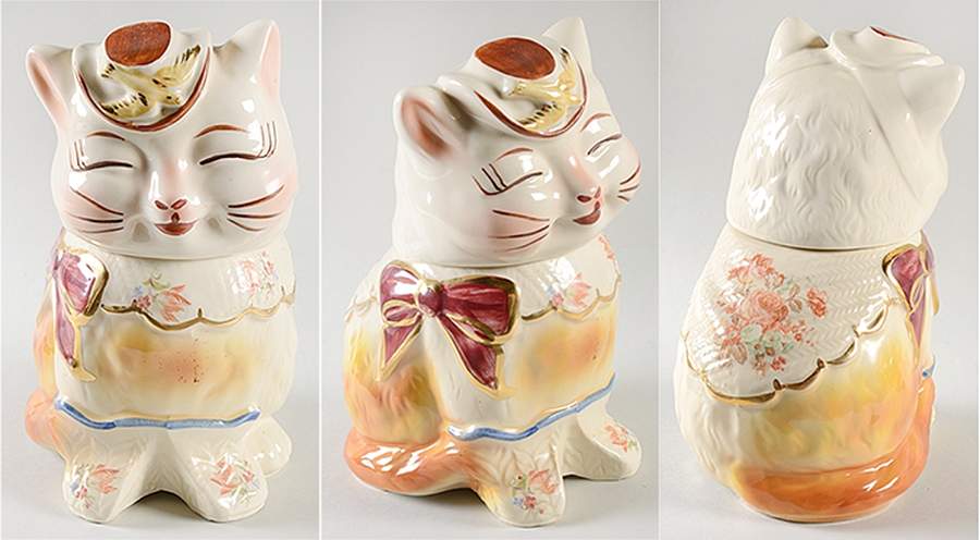 Puss N' Boots Cookie Jar & Lid by Shawnee-1