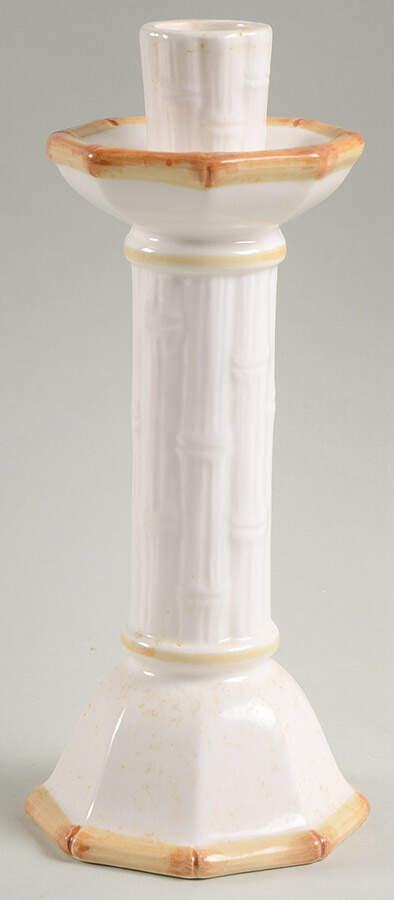 Bamboo Decorated Tall Candlestick by Sigma-1