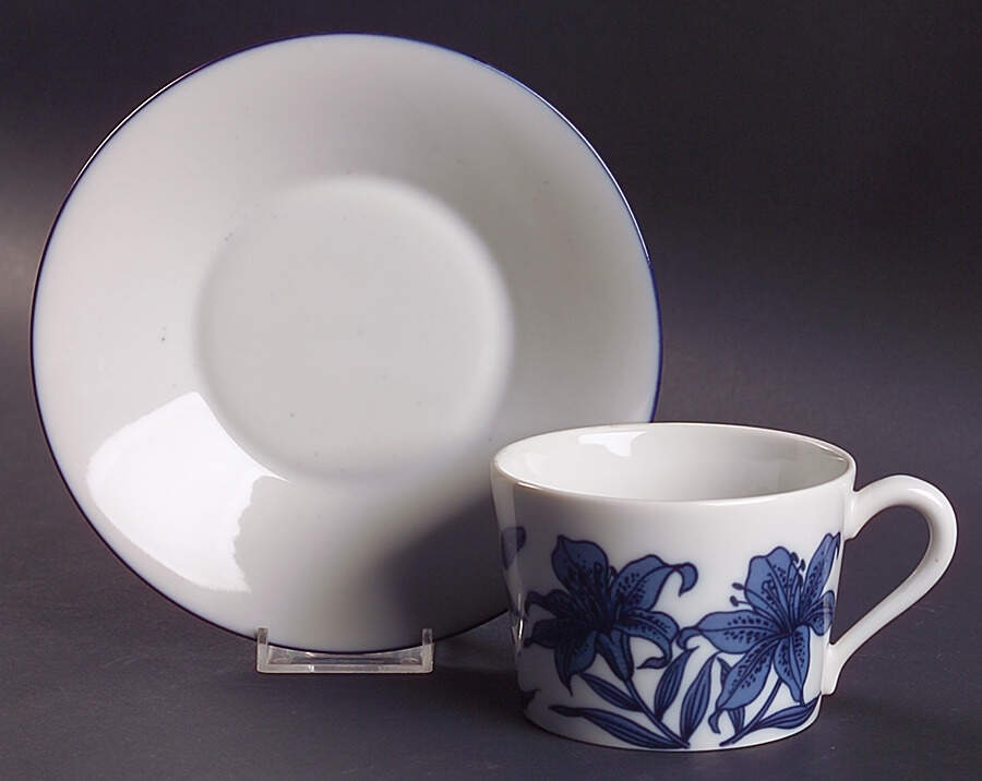 Blues In The Day Oversized Cup & Saucer Set by Sigma-1