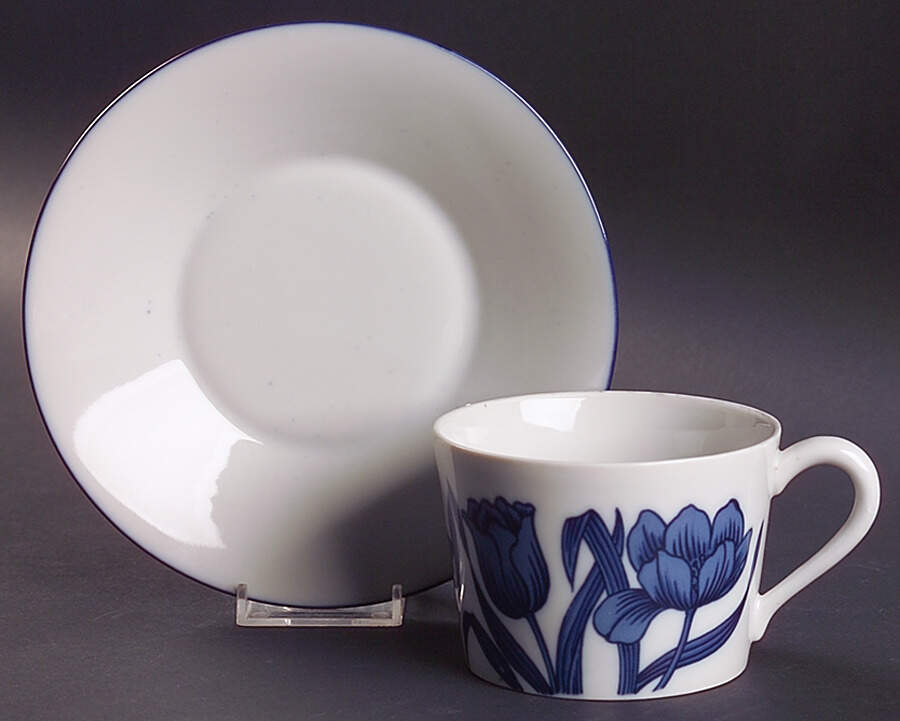 Blues In The Day Oversized Cup & Saucer Set by Sigma-1