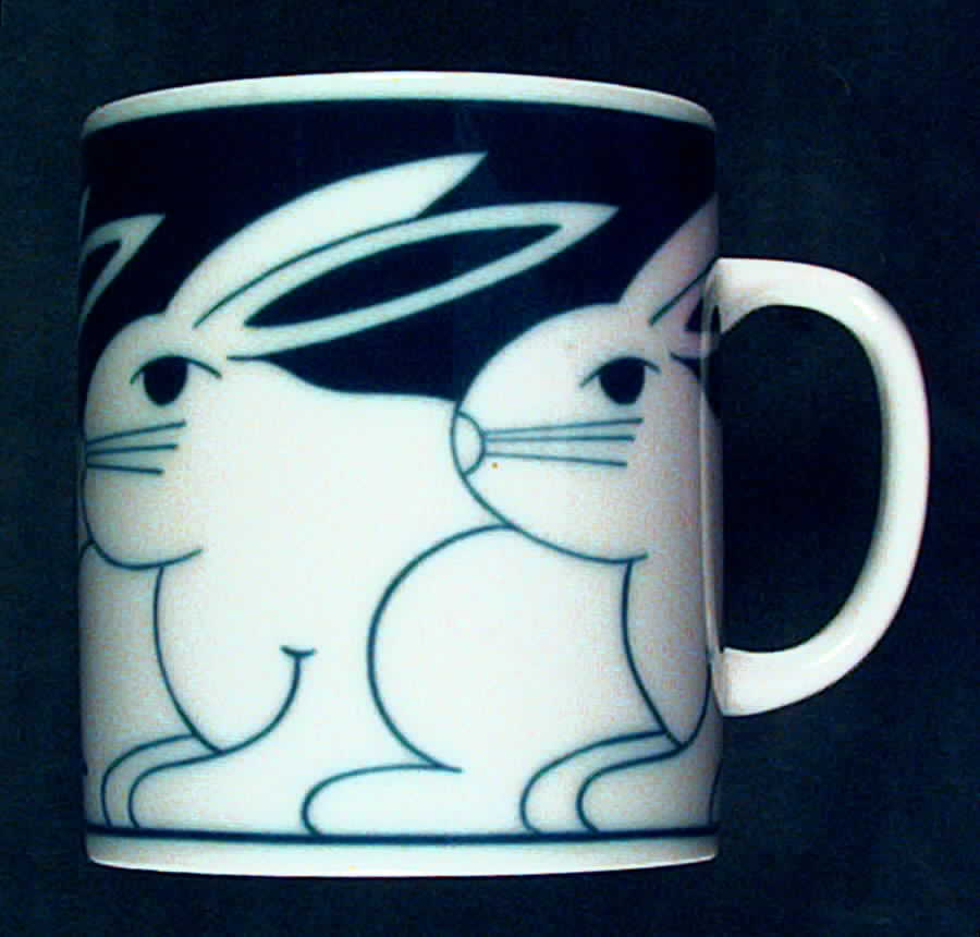 Blue Rabbits Mug by Sigma-1
