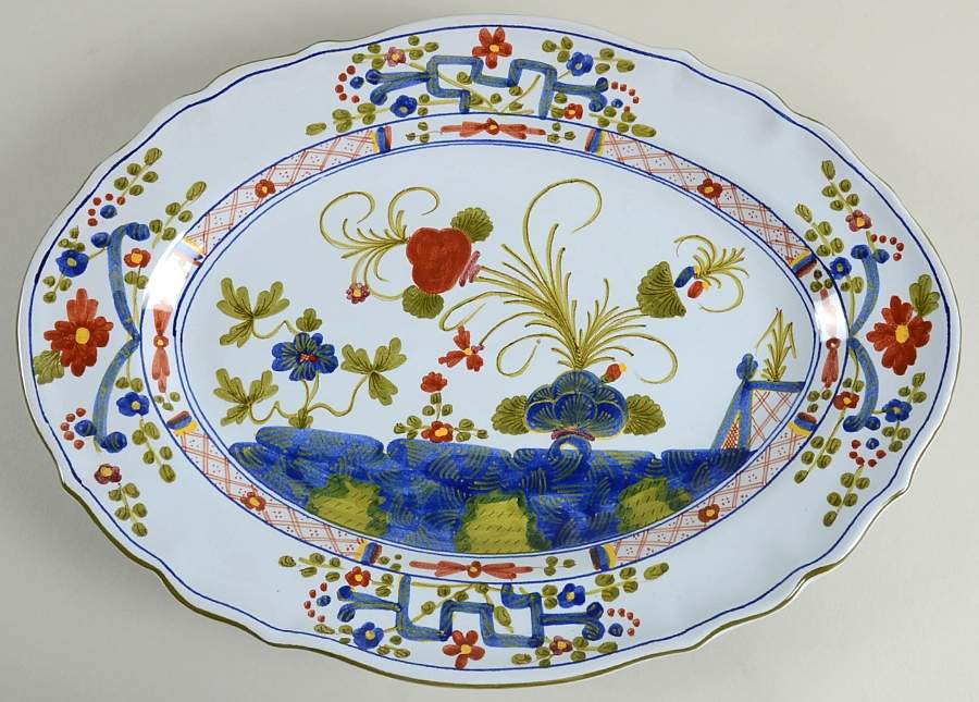 Carnation 15" Oval Serving Platter by Sigma-1