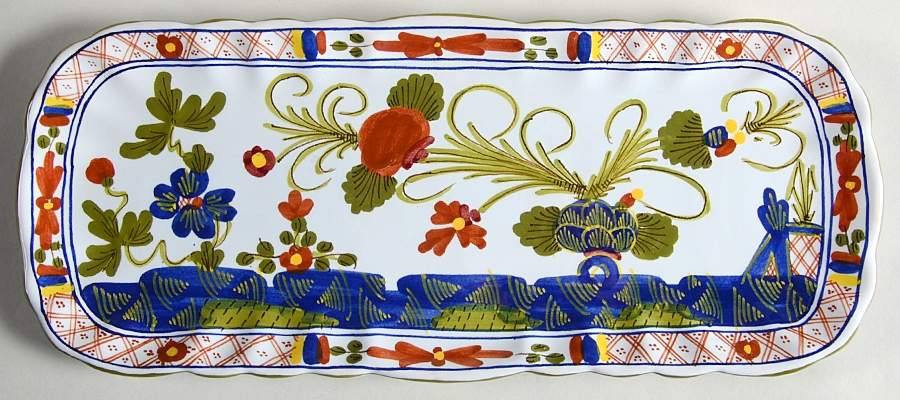 Carnation 12" Rectangular Tray by Sigma-1