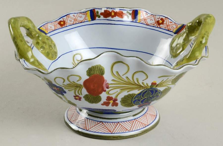 Carnation 7" Oval Handled Bowl by Sigma-1