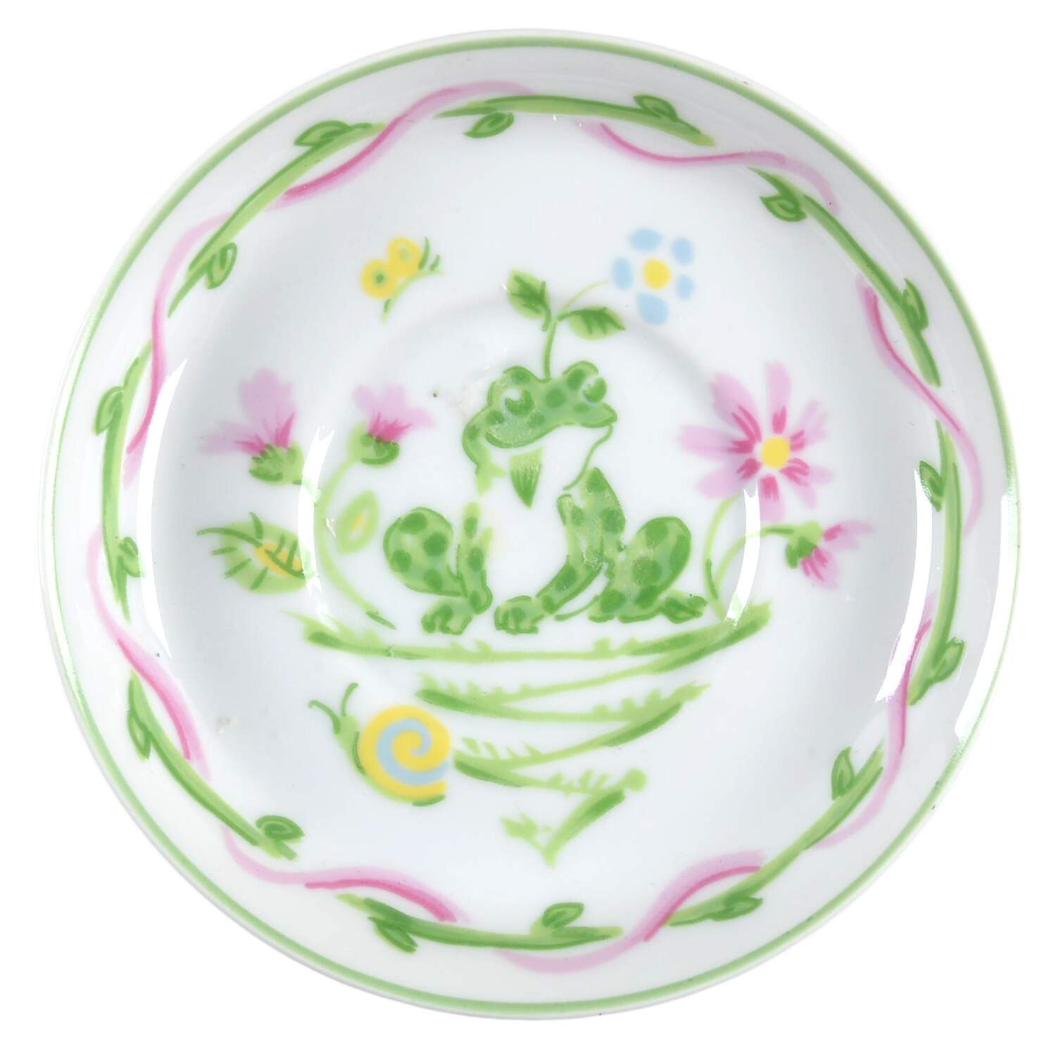 Frog Bouquet Saucer for Demitasse Cup by Sigma-1