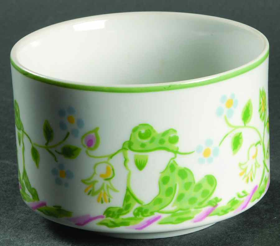 Frog Bouquet Cranberry Bowl by Sigma-1
