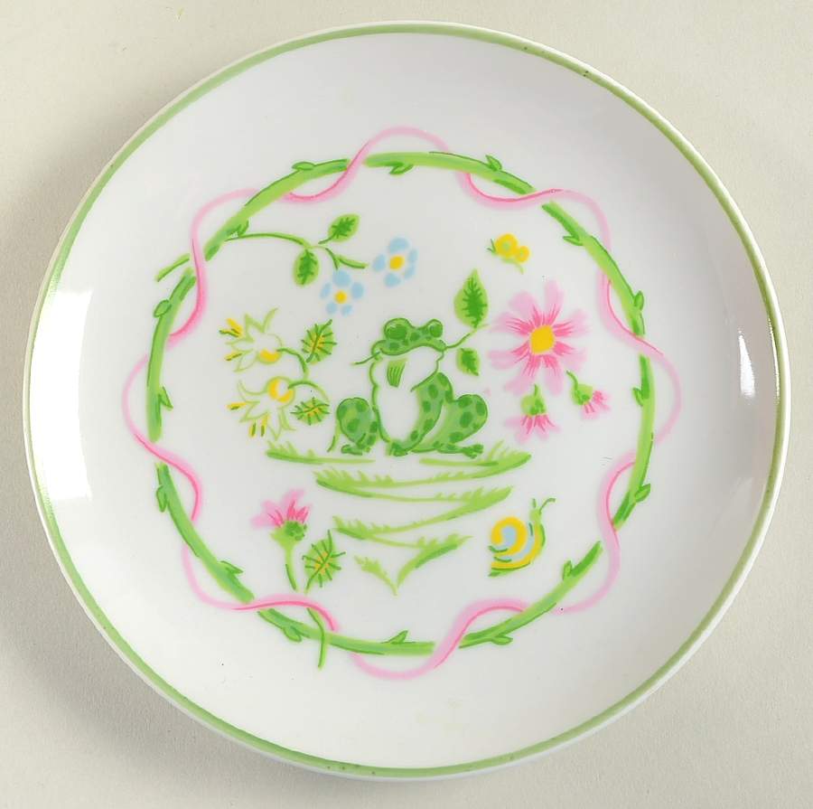 Frog Bouquet Coupe Bread & Butter Plate by Sigma-1