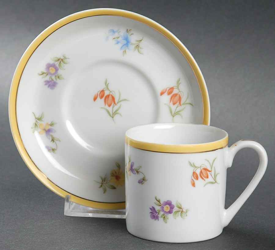 Grand Duchess Flat Demitasse Cup & Saucer Set by Sigma-1