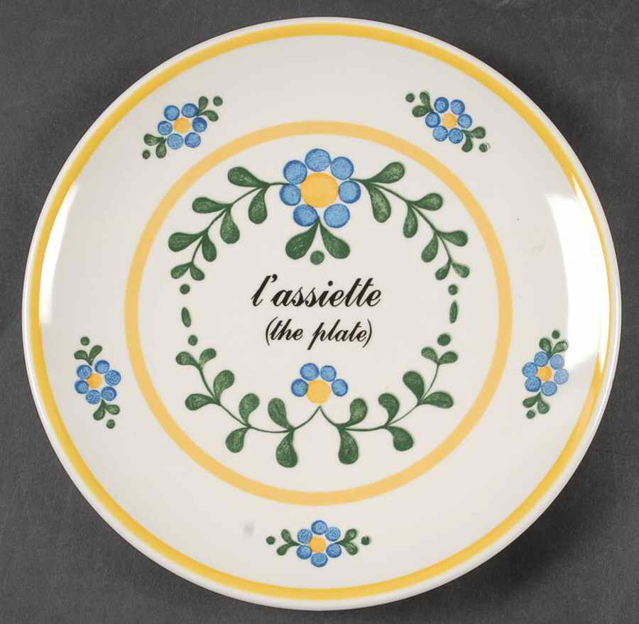 La Lecon De Francais Salad Plate by Sigma-1